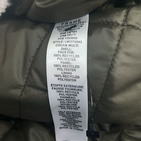 NWT Frame Oversized Sherpa Army Jacket Small - Picture 13 of 14